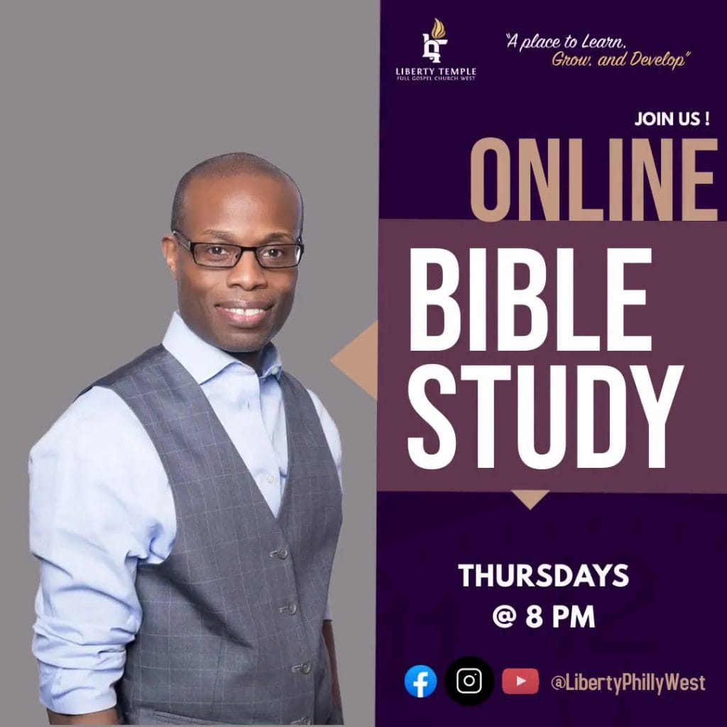 Liberty Philly West Bible Study flyer